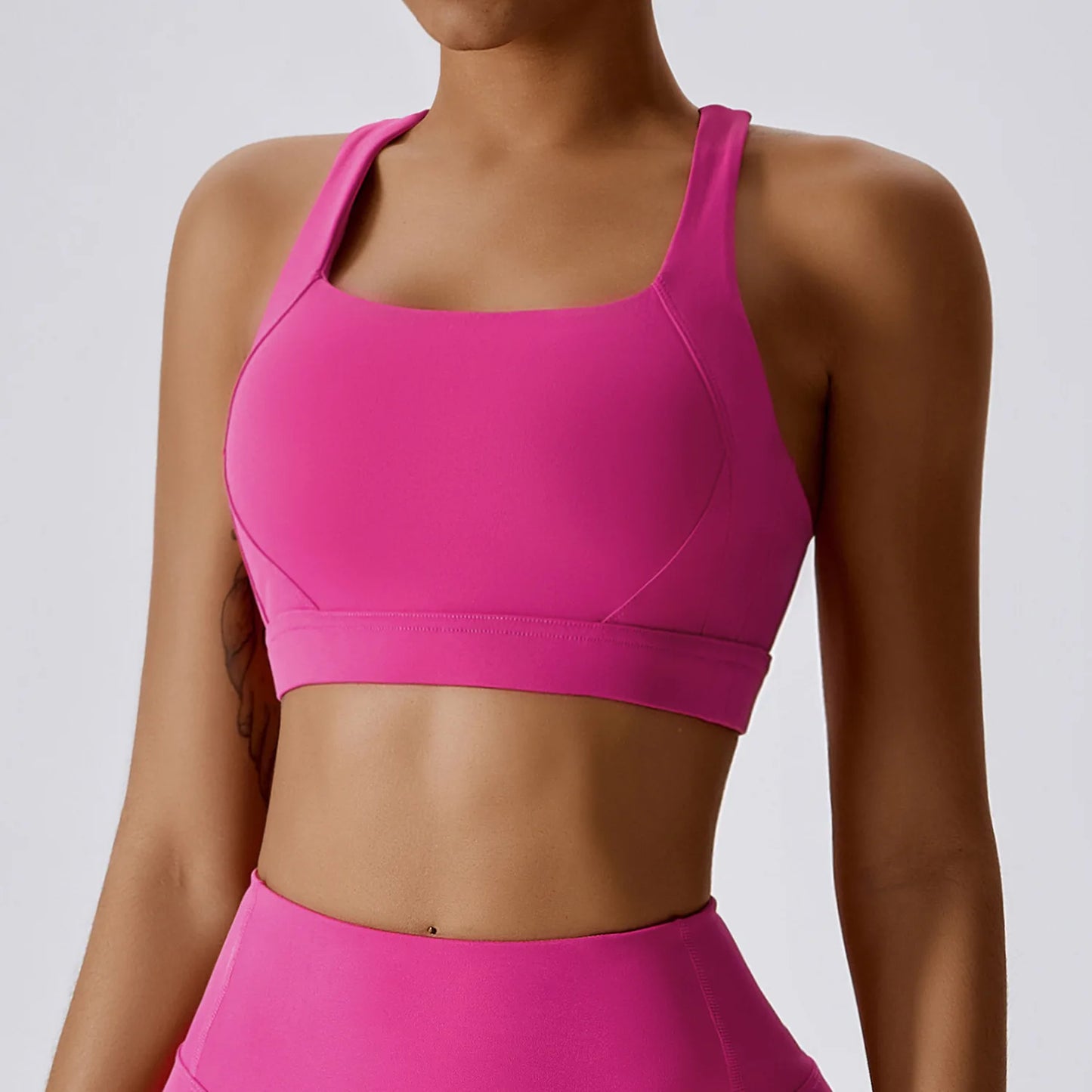 YIYI Breathable High Stretchy Workout Sets Cropped Jacket Sets 3pcs Gym
