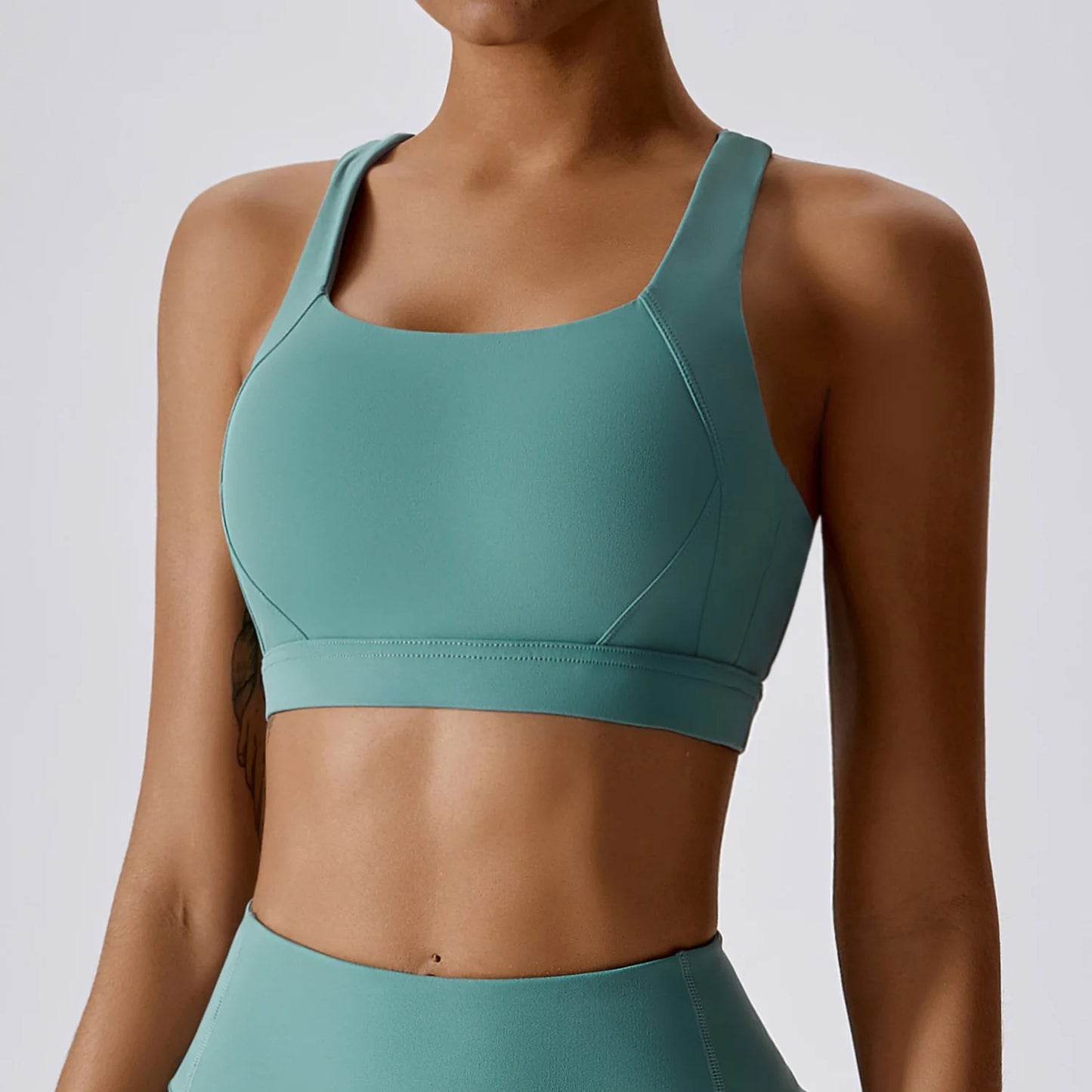YIYI Breathable High Stretchy Workout Sets Cropped Jacket Sets 3pcs Gym